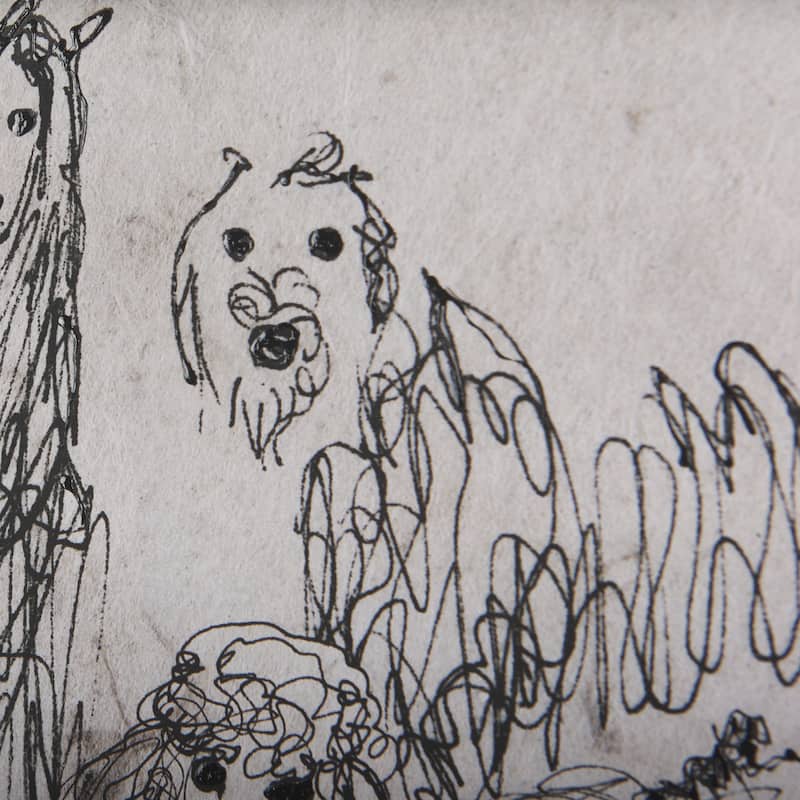 Dog Sketches II Framed Art Print
