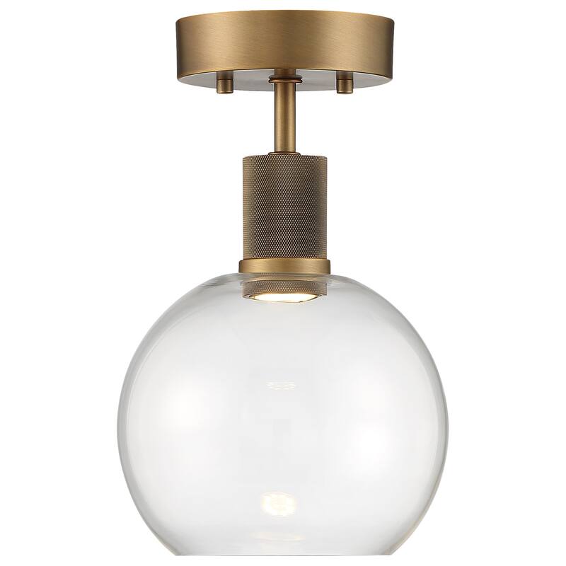 Port Nine Burgundy LED Semi-Flush Light - Dedicated LED
