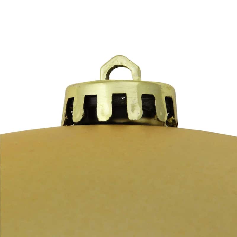 Matte Vegas Gold Shatterproof Christmas Ball Ornament