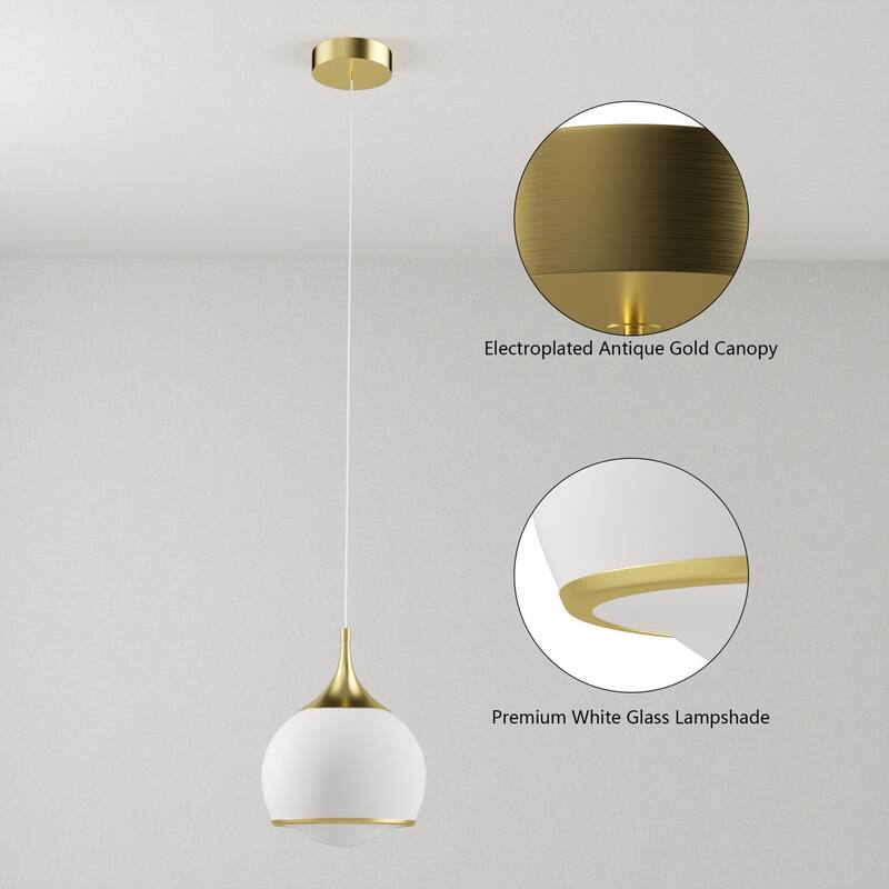 Maxax 1-Light Dimmable Integrated LED Pendant
