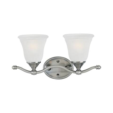 Harmony 2-Light Wall Lamp in Satin Pewter
