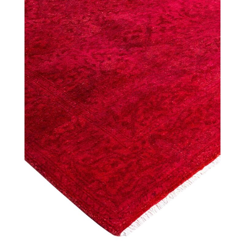 Overdyed, One-of-a-Kind Hand-Knotted Area Rug - Rust - 2' 8" x 3' 8"