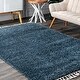 preview thumbnail 17 of 50, nuLOOM Sauls Solid Shag Tassel Area Rug 2' x 3' - Blue
