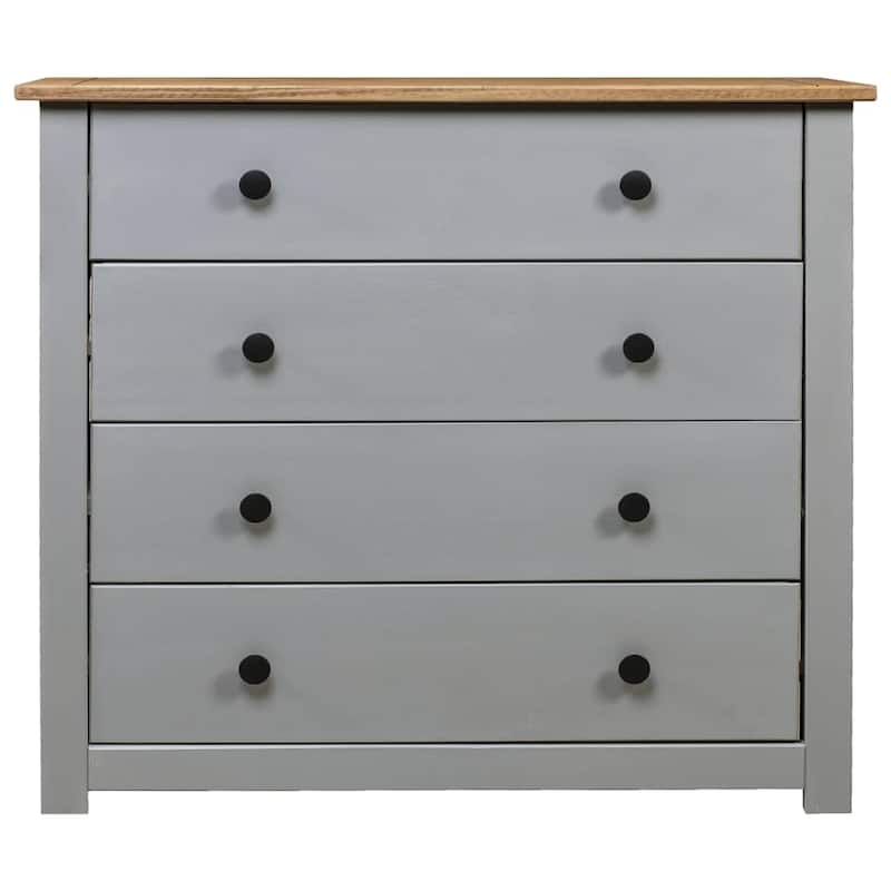 vidaXL Sideboard Storage Cabinet Drawer for Bedroom Side Cabinet Panama Range - 31.5" x 15.7" x 28.7"