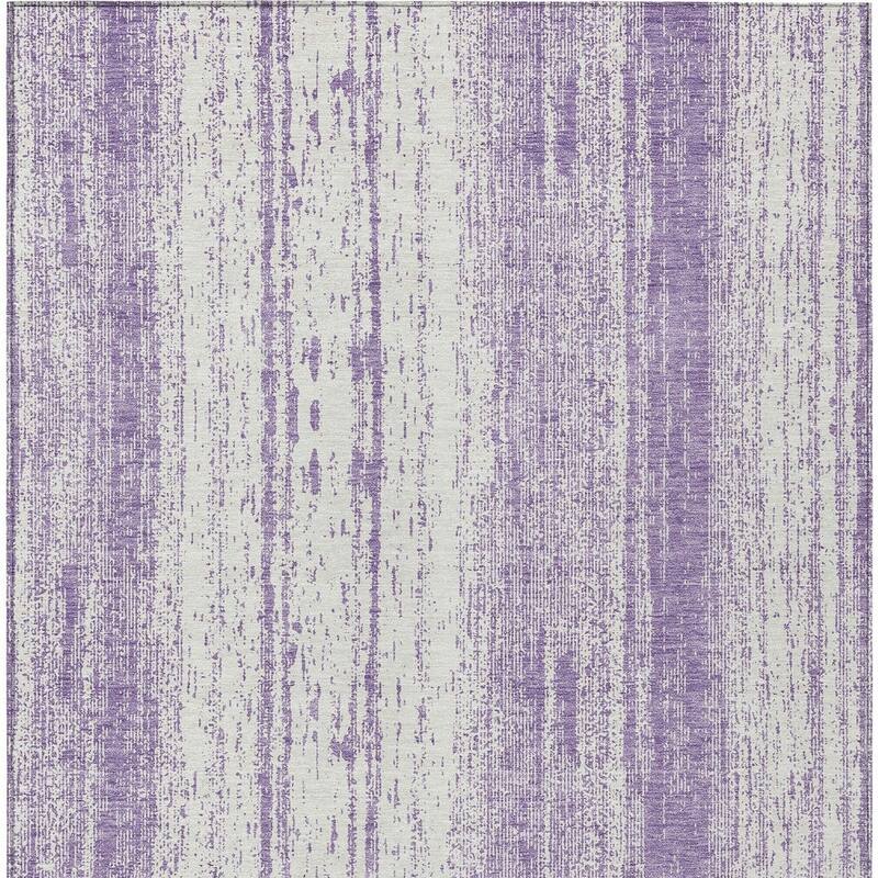 HomeRoots Striped Transitional Rectangle Outdoor Rug