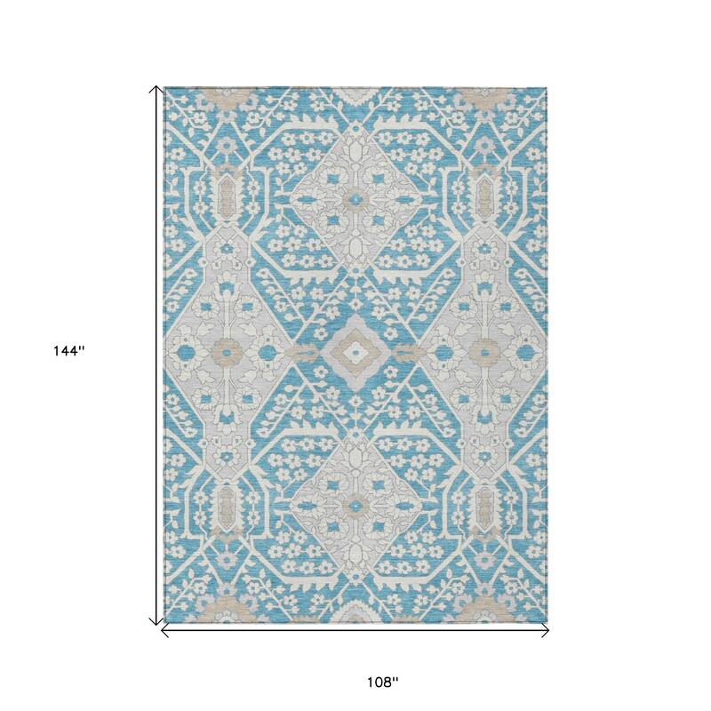 HomeRoots Floral Transitional Rectangle Outdoor Rug