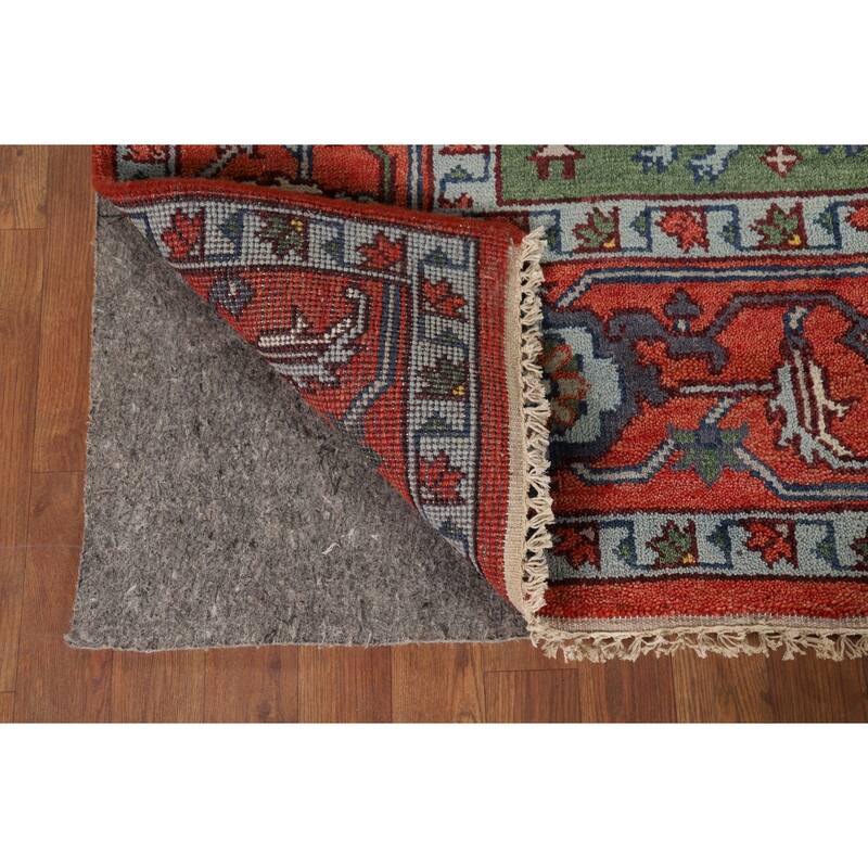Animals Design Heriz Serapi Indian Area Rug Handmade Wool Carpet - 7'11" x 9'11"