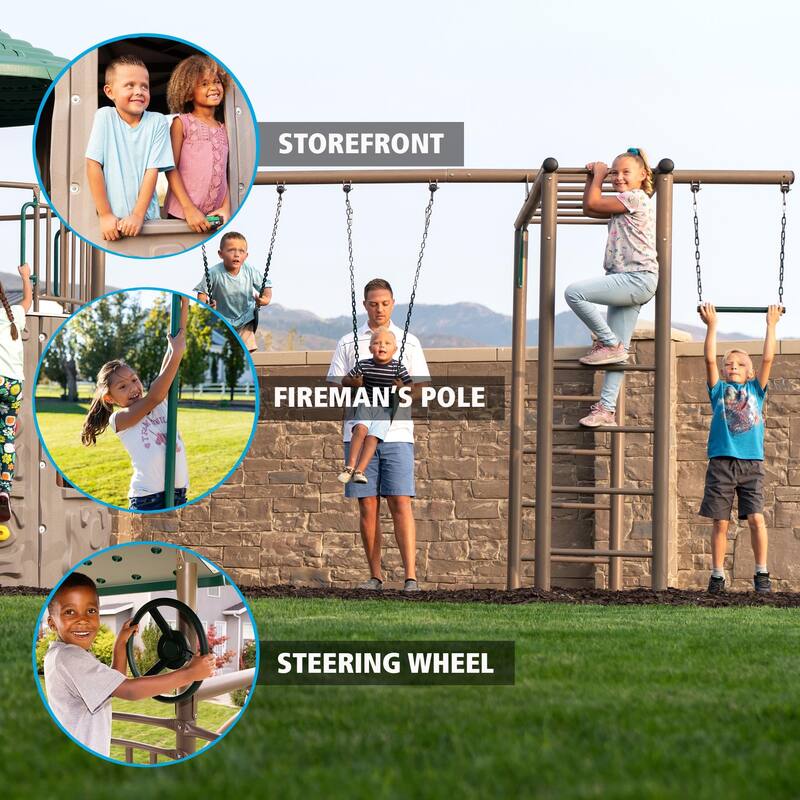 Lifetime Double Adventure Tower with Monkey Bars