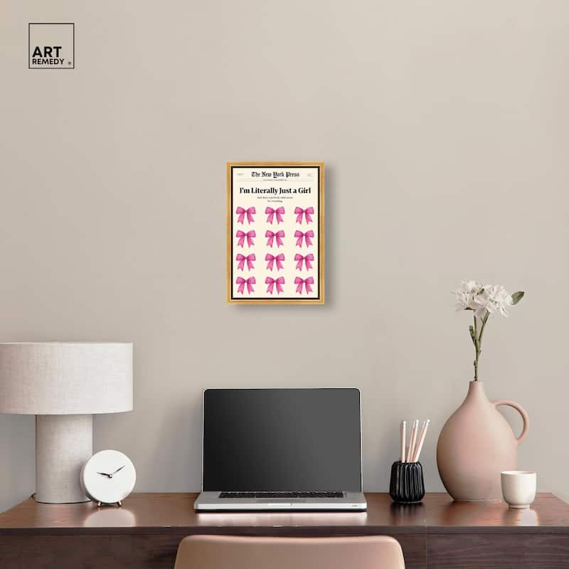 I'm Literally Just a Girl Canvas by Art Remedy