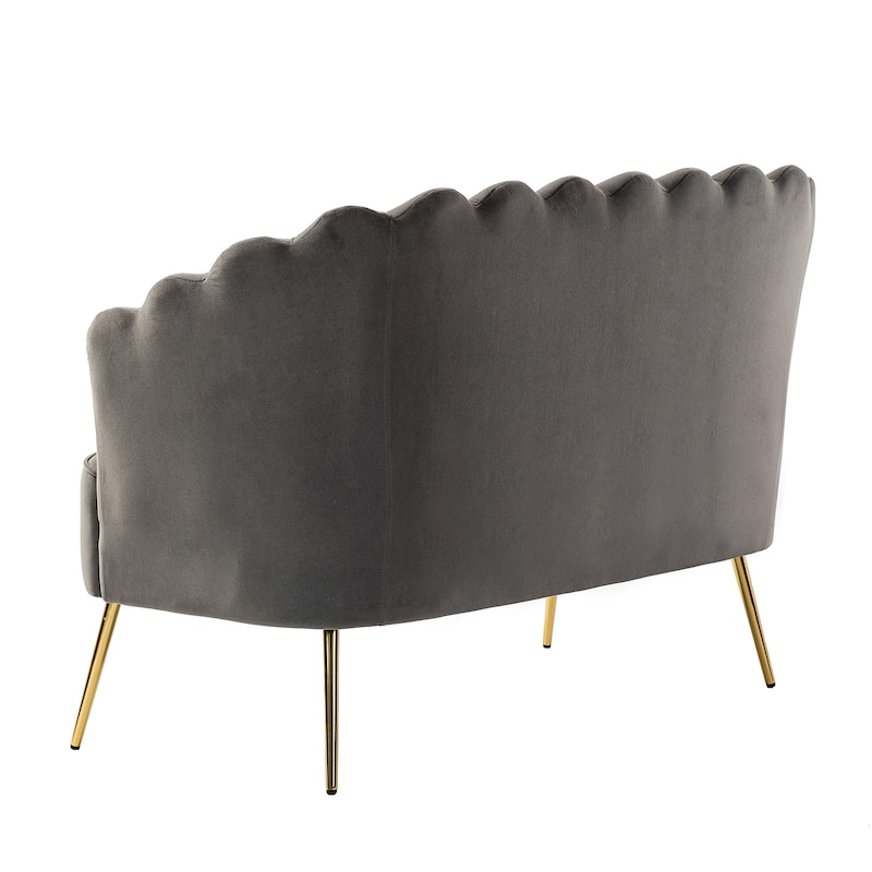 Xabier 52''Loveseat with Flower Shaped Back Design