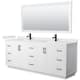 Option White / White Quartz Top / Matte Black Hardware