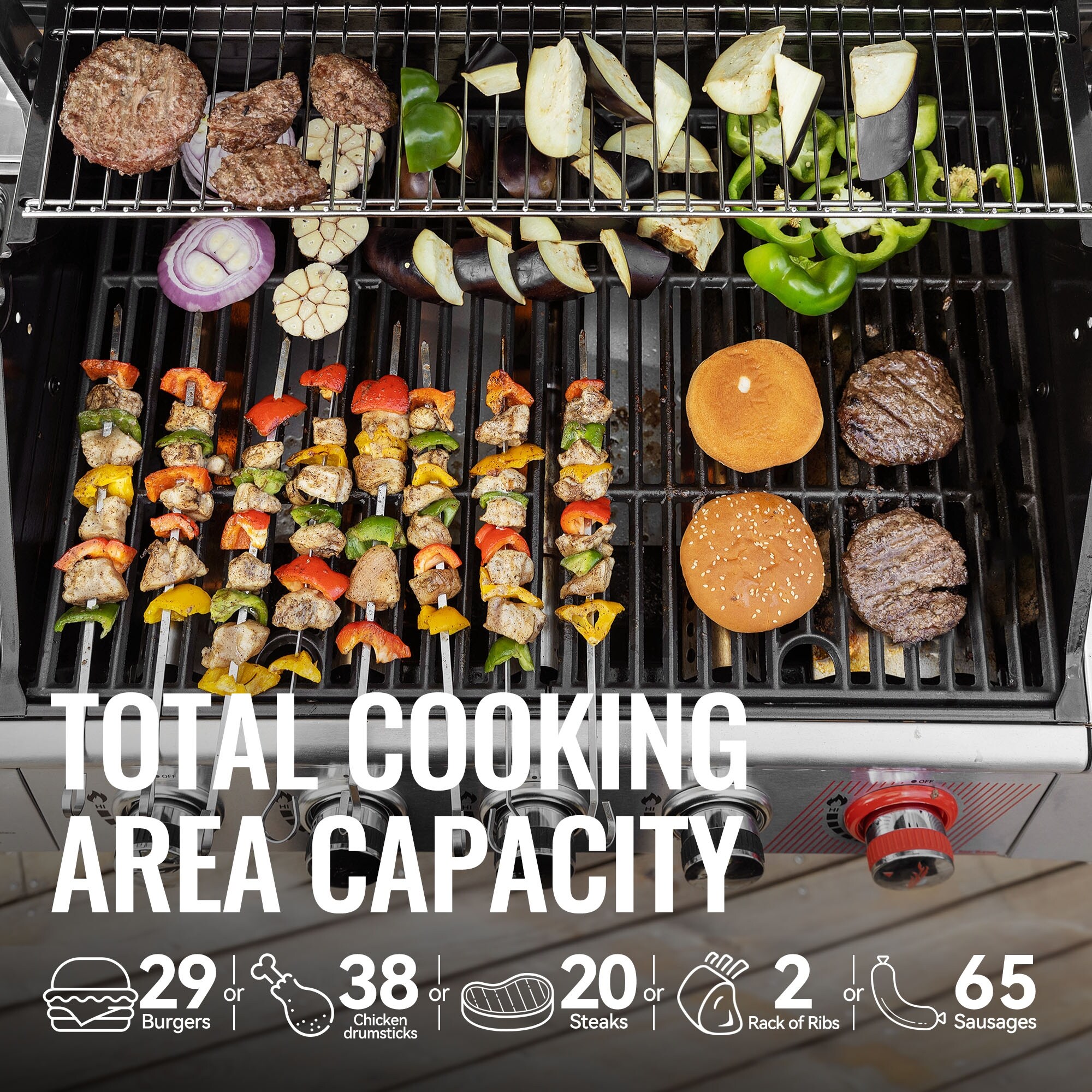 Gas grill with searer shop