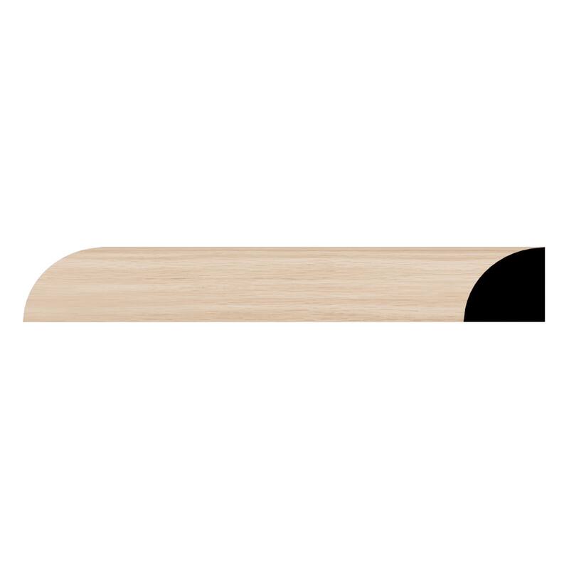 WM103: 1-1/16-in D x 1-1/16-in W x 96-in L Americraft Finger-Joint Pine Quarter Round Moulding - Red Oak
