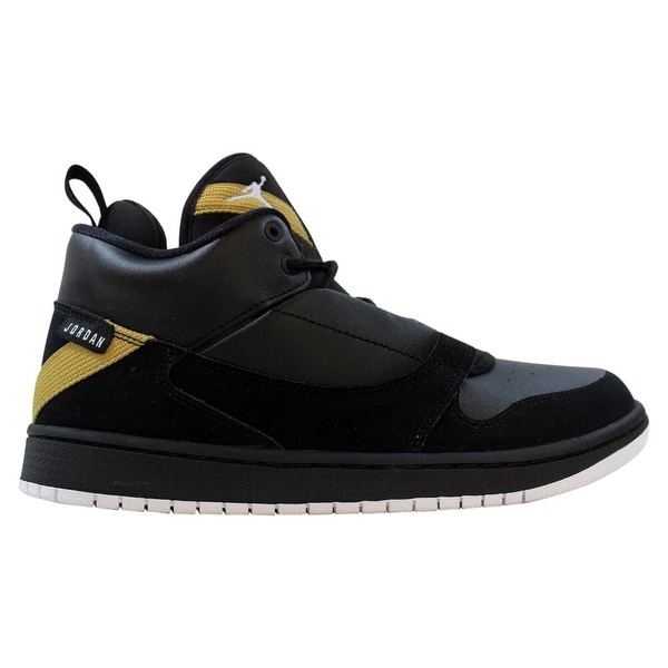 jordans gold black and white