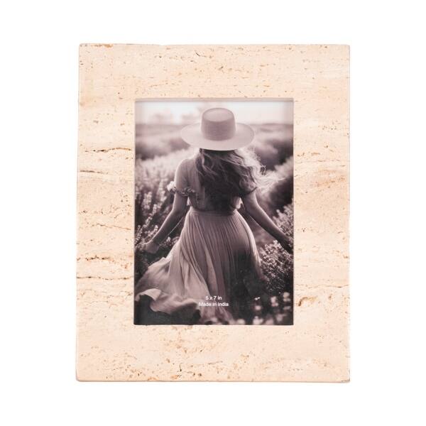 Sagebrook Home Travertine Marble Photo Frame