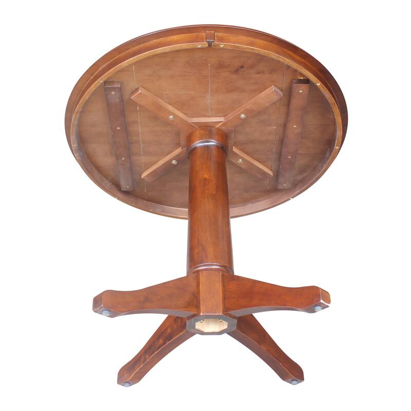 36" Round Pedestal Table - Espresso