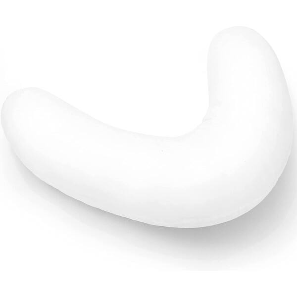 Cheer Collection Boomerang Shaped Bed Pillow with Washable Cover