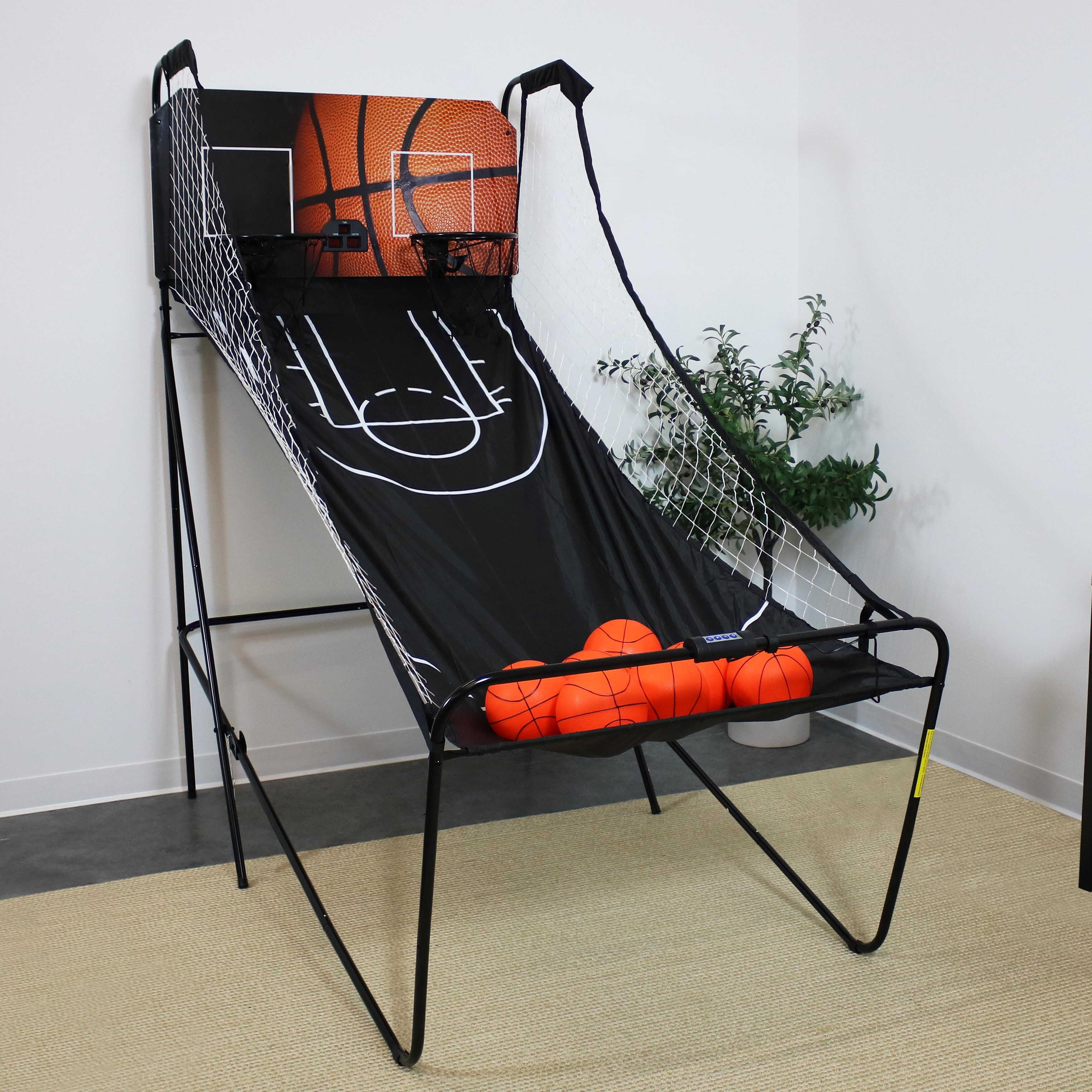 Shop Sunnydaze 2 Player Indoor Basketball Game With Electronic