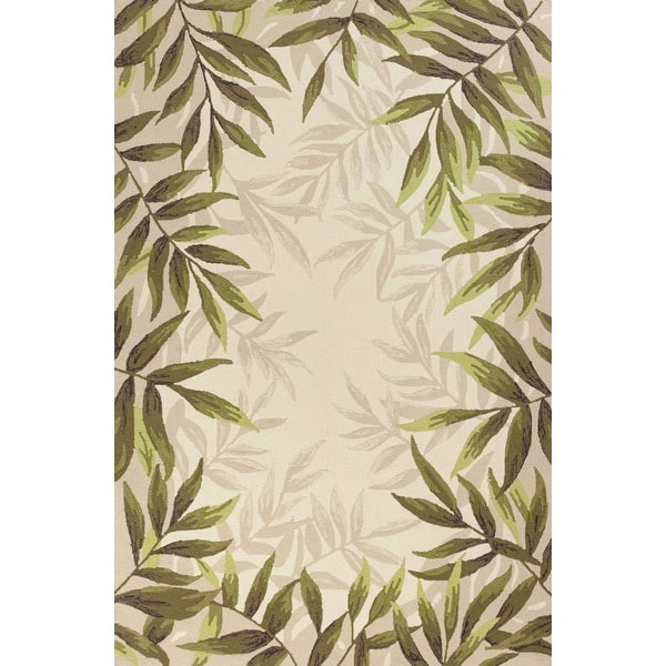 5'X8' Ivory Blue Hand Hooked Uv Treated Coastal Reef Indoor Outdoor Area Rug 5'X8' Ivory Blue Hand Hooked Uv Treated Coastal Reef Indoor Outdoor Area Rug