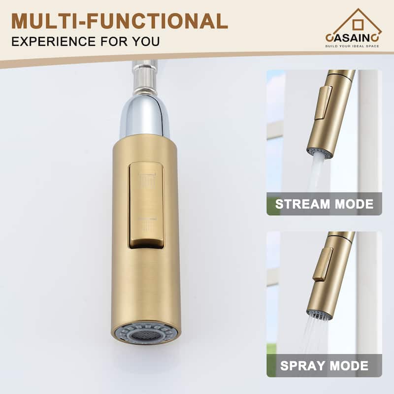 Single Handle Pull-Down Sprayer Kitchen Faucet