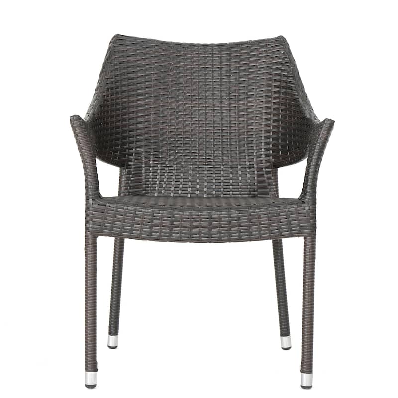 Patio Chair Dining Chair Set of 4, Outdoor Wicker Chair Leisure Chair Club Chair Arm Chair Reading Chair