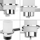 preview thumbnail 5 of 11, Reiss Collection Three-Light Modern Farmhouse Polished Chrome Vanity Light - 22.75 in x 5.75 in x 7 in