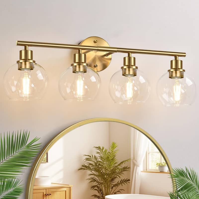 Upgrade 4-Light Bathroom Light Fixtures