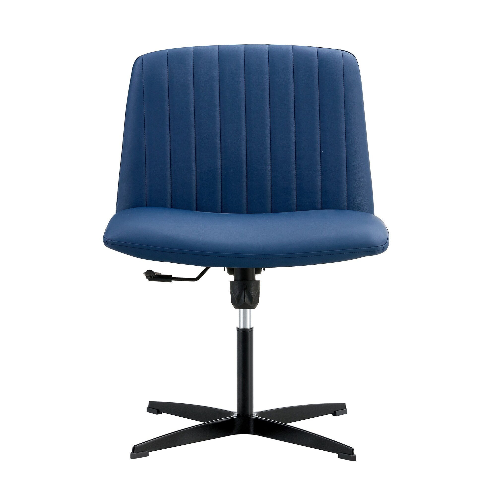 Navy desk chair no wheels top
