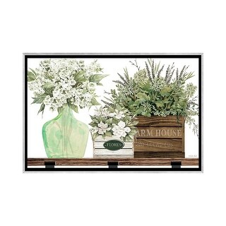 iCanvas "Farm House Florals" by Cindy Jacobs Framed - Bed Bath & Beyond ...