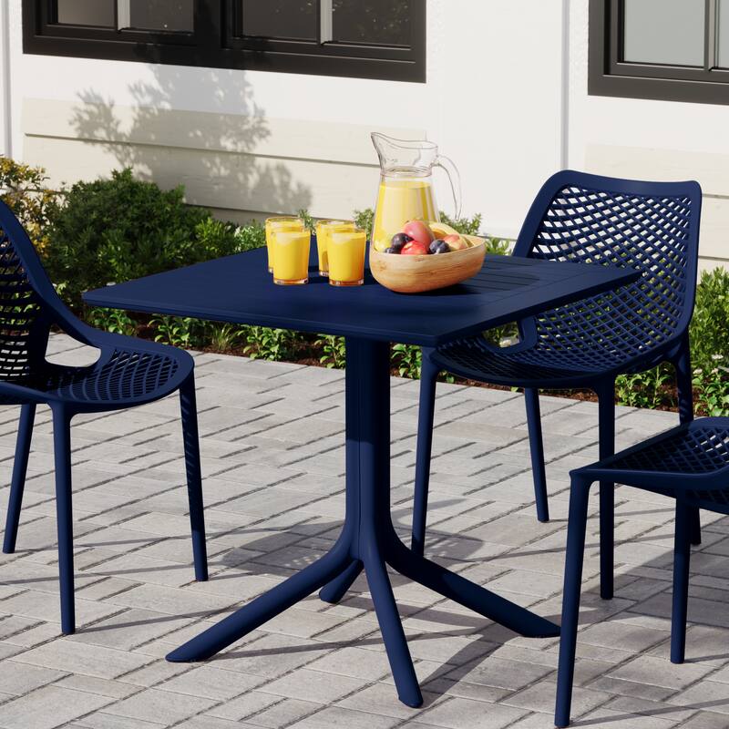 Frond and Form 31.5 Inch Outdoor Square Dining Table