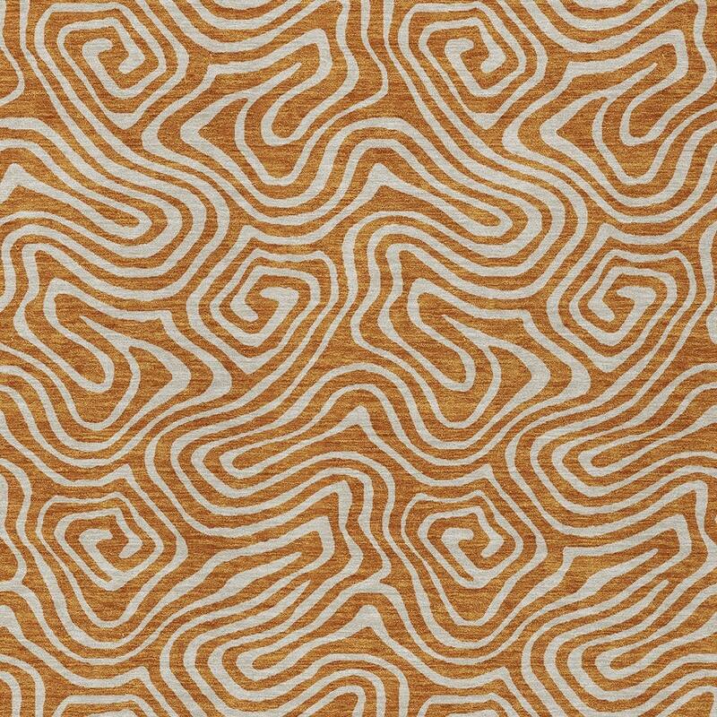 HomeRoots Abstract Transitional Rectangle Outdoor Rug
