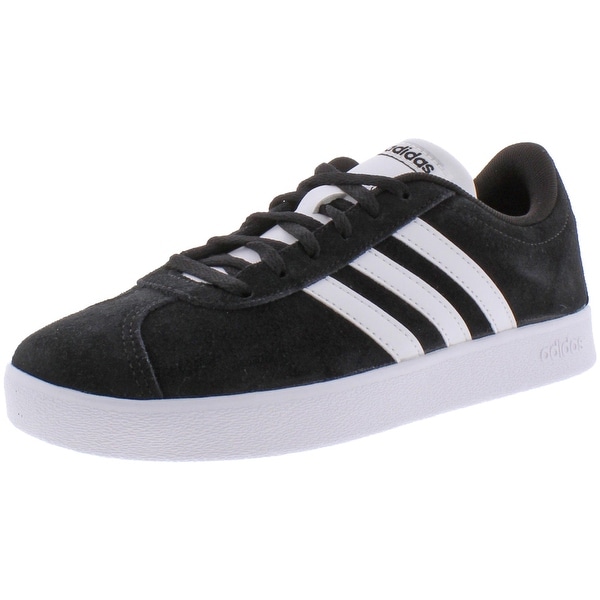 adidas vl court black leather