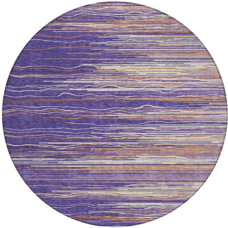 HomeRoots Striped Transitional Rectangle Outdoor Rug