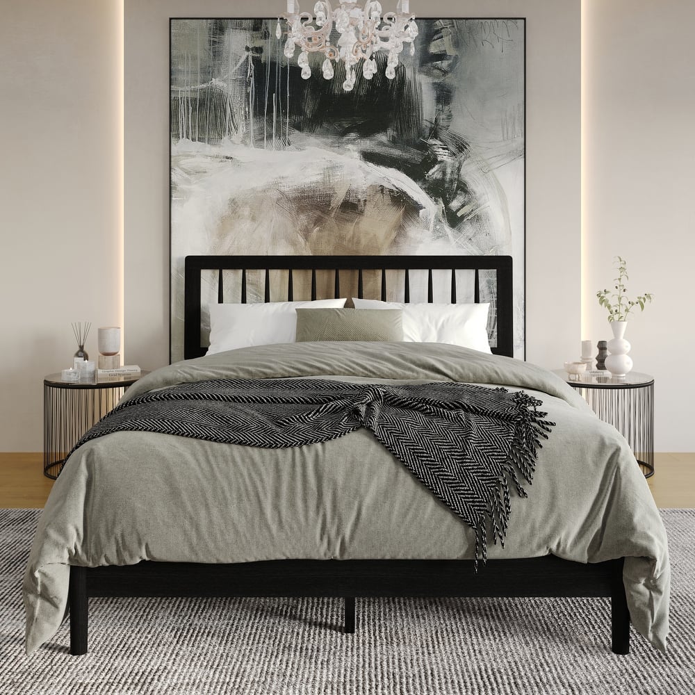 Clayfell Galena Wood Platform Bed