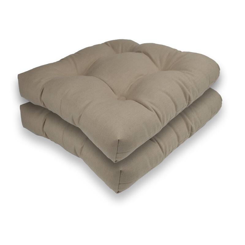 Austin Horn Classics Sunbrella Reversible Chair Cushion (Set of 2) - 16 x 16 x 3 - Sand