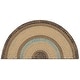preview thumbnail 14 of 73, SAFAVIEH Handmade Braided Jemima Country Rug 2' x 4' Half-Moon - Brown/Navy