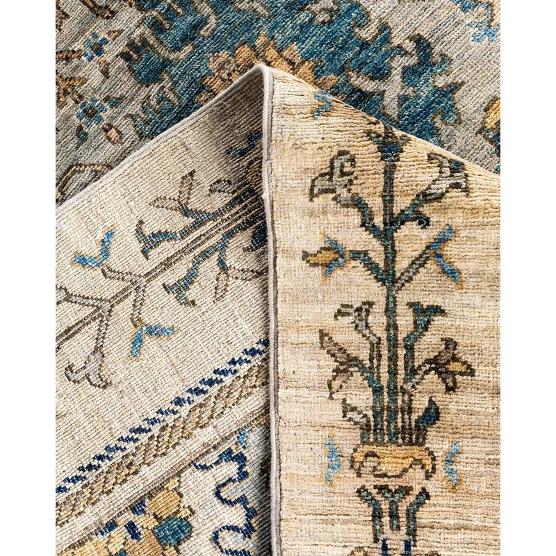 Serapi One-of-a-Kind Hand-Knotted Area Rug - Gray, 5' 9" x 8' 7" - 5' 9" x 8' 7"