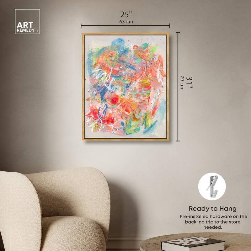 Swirling Hues II Canvas by Art Remedy