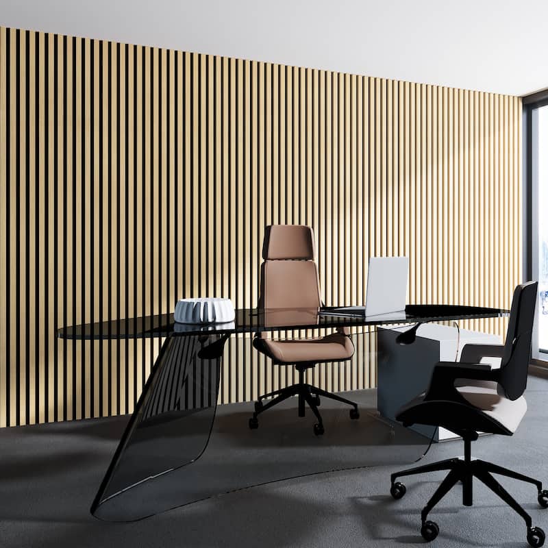Art3d 2-Pack MDF Acoustic Grille Panels – 24"x95.7" Sound-Absorbing Wall Panels - N/A
