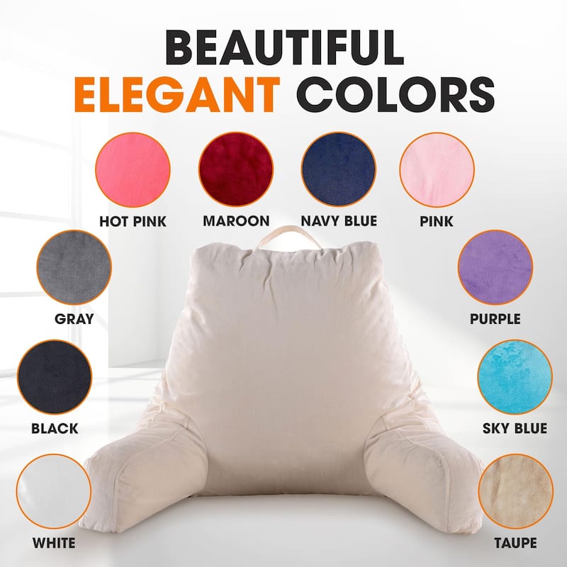 Cheer Collection Memory Foam Support Reading, TV Pillow