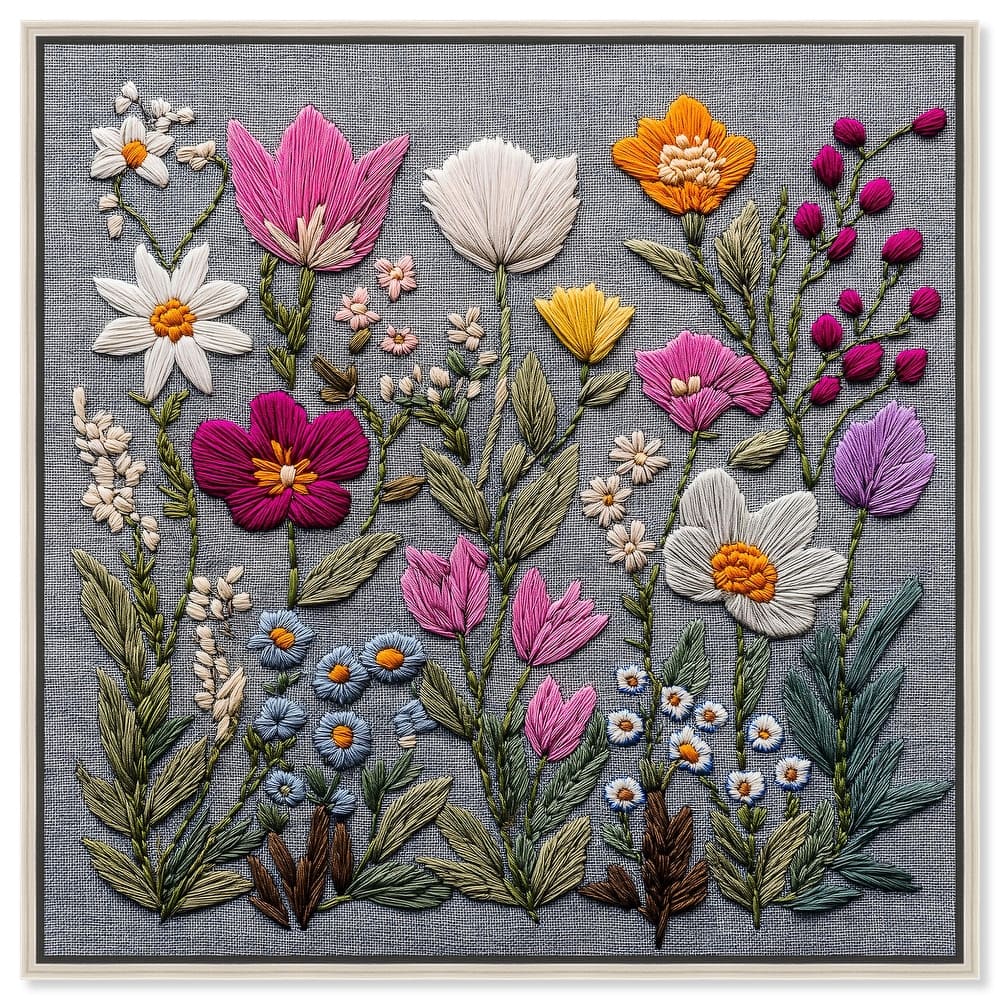 Fabric Flora Canvas by Art Remedy