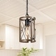 preview thumbnail 15 of 20, Modern Farmhouse Cylinder Pendant Light Wood Grain Island Light for Kitchen Island Dining Room