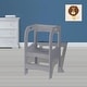 preview thumbnail 14 of 13, 2-Step Child Toddler Step Stools, Kids Helper, Standing Tower for Kitchen Counter