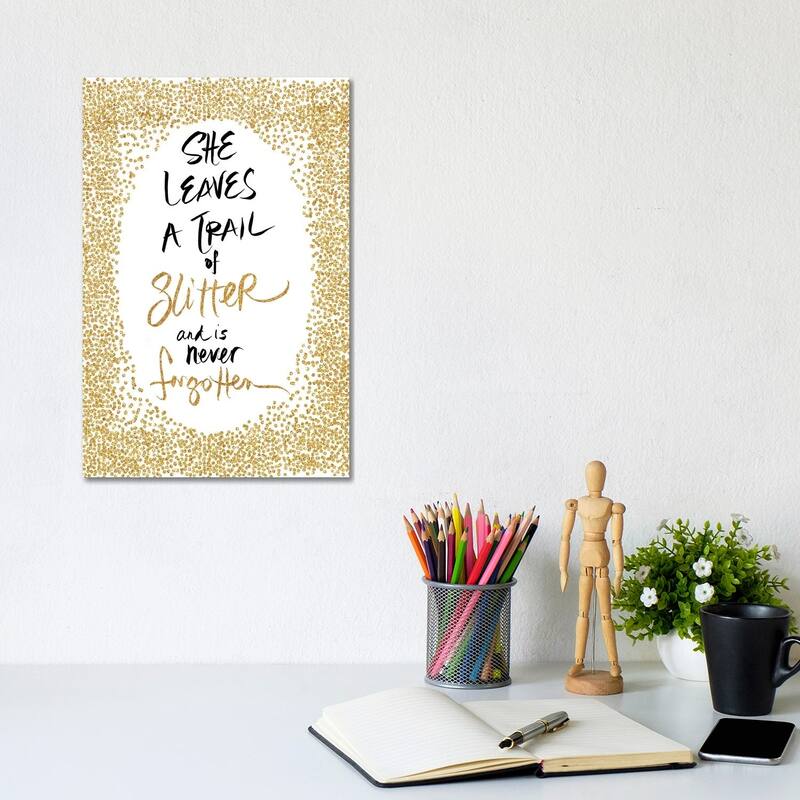 iCanvas "Trail of Glitter" by Sd Graphics Studio Canvas Print - 12x8x0.75