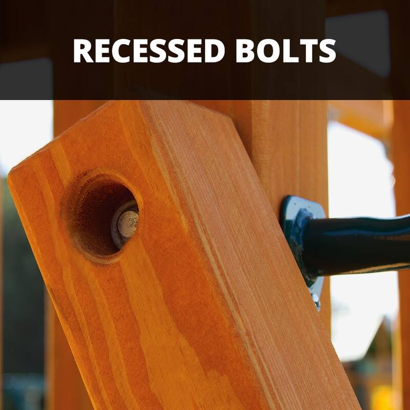 Gorilla Playsets Treasure Trove II Treehouse Wood Swing Set