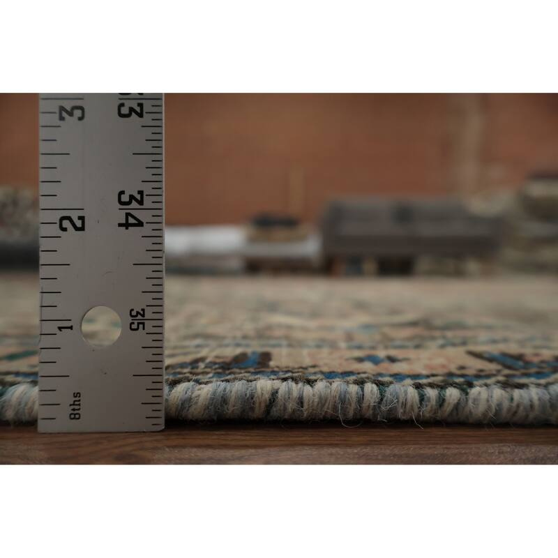 Hand Knotted Oriental 100% Wool Carpet Traditional Medallion Pink Tabriz Area Rug - 9' 4'' X 6' 4''