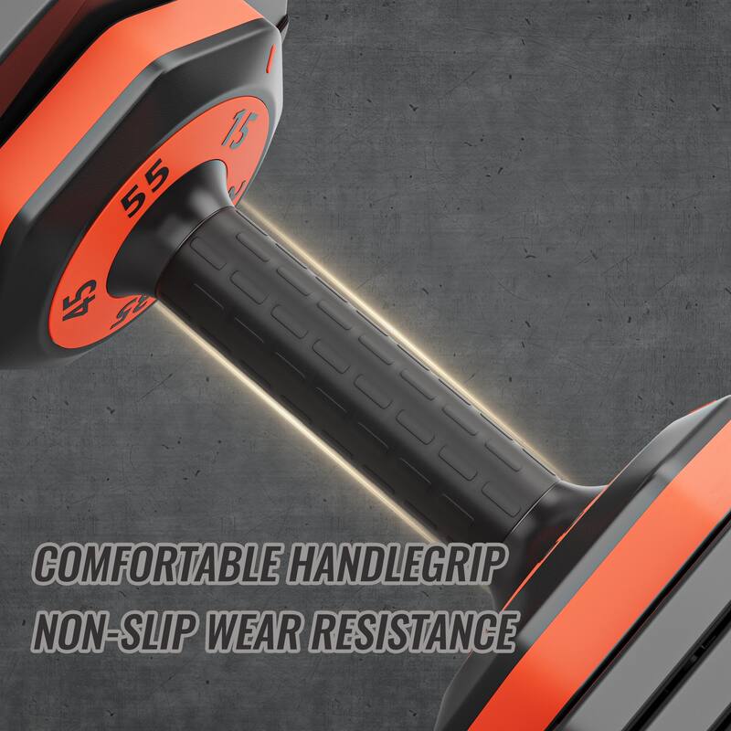55LB 5 in 1 Single Adjustable Dumbbell Free Dumbbell