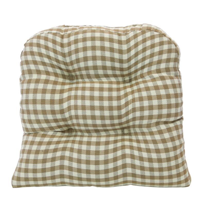 Klear Vu Gripper Overstuffed Universal Non-Slip Dining Chair Cushions