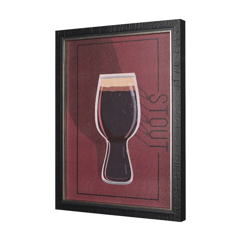 Beer Poster Stout Framed Art Print