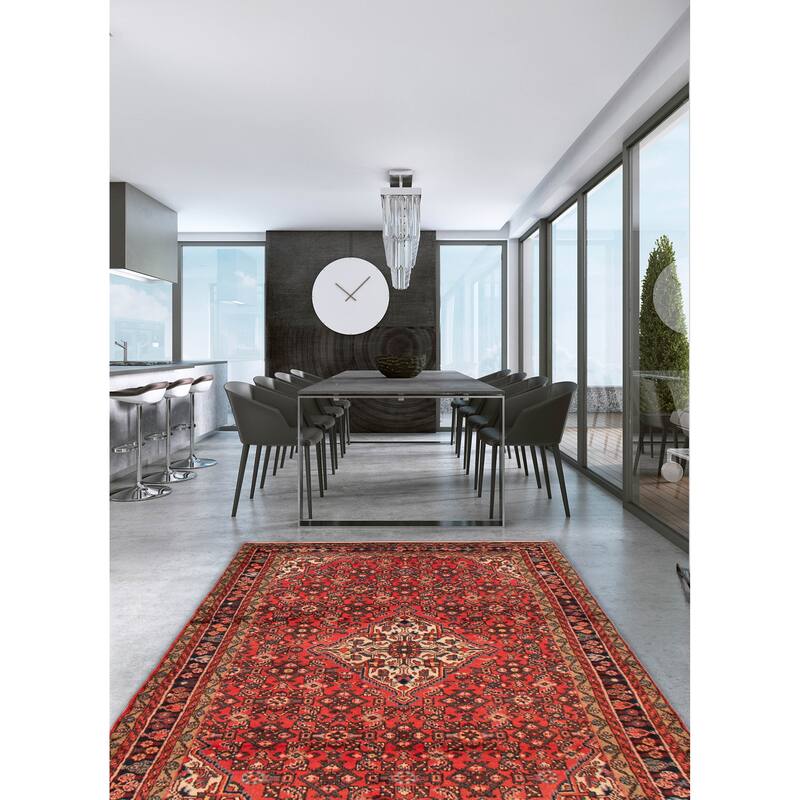 Andelz Red Rug 4'10" x 8'10" - 4'10 x 8'10